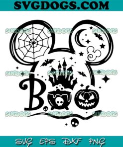 Pumpkin Boo Happy Halloween SVG PNG,  Boo Halloween SVG, Disney Halloween SVG PNG EPS DXF
