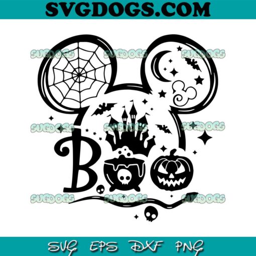 Pumpkin Boo Happy Halloween SVG PNG,  Boo Halloween SVG, Disney Halloween SVG PNG EPS DXF
