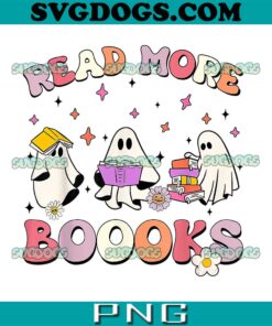 Read More Books Ghost Boo Ghoul PNG, Funny Halloween PNG, Ghost School PNG