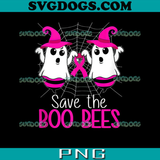 Save The Boo Bees PNG, Breast Cancer Awareness Halloween PNG, Breast Cancer Bees PNG