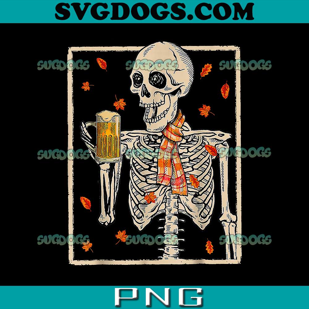 Skeleton Drinking Beer Retro Halloween PNG, Costume Beer Drink PNG