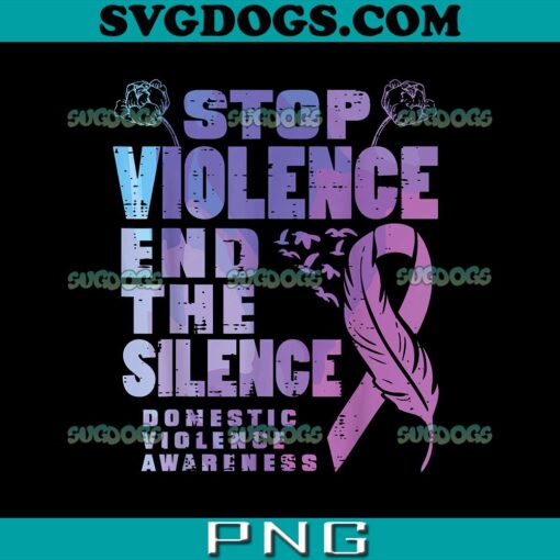Stop Domestic Violence End Silence Awareness PNG, Breast Cancer PNG