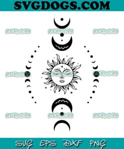 Sun Moon SVG, Celestial SVG , Sun SVG, One with the Sun SVG, Mystical SVG, Moon SVG PNG EPS DXF
