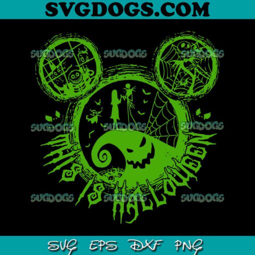 Oogie Boogie Mickey This Is Halloween SVG PNG, Jack And Sally SVG, Halloween Couple SVG PNG EPS DXF