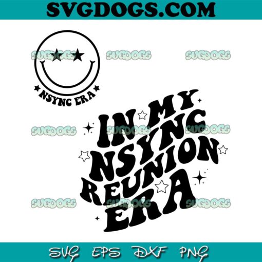 Vintage In my NSYNC Reunion Era SVG PNG, NSYNC Band SVG, In my NSYNC Reunion Era Music SVG PNG EPS DXF