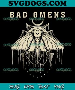 Vintage Moth Bad Omens SVG, Trending SVG PNG DXF EPS