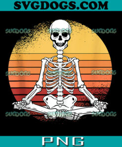 Yoga Skeleton PNG, Hallowen Skeleton PNG, Namaste Skeleton PNG