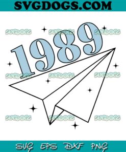 1989 Taylor Swift Album SVG PNG, Paper Airplane SVG, T S 1989 SVG, Taylor Swift 1989 SVG PNG EPS DXF