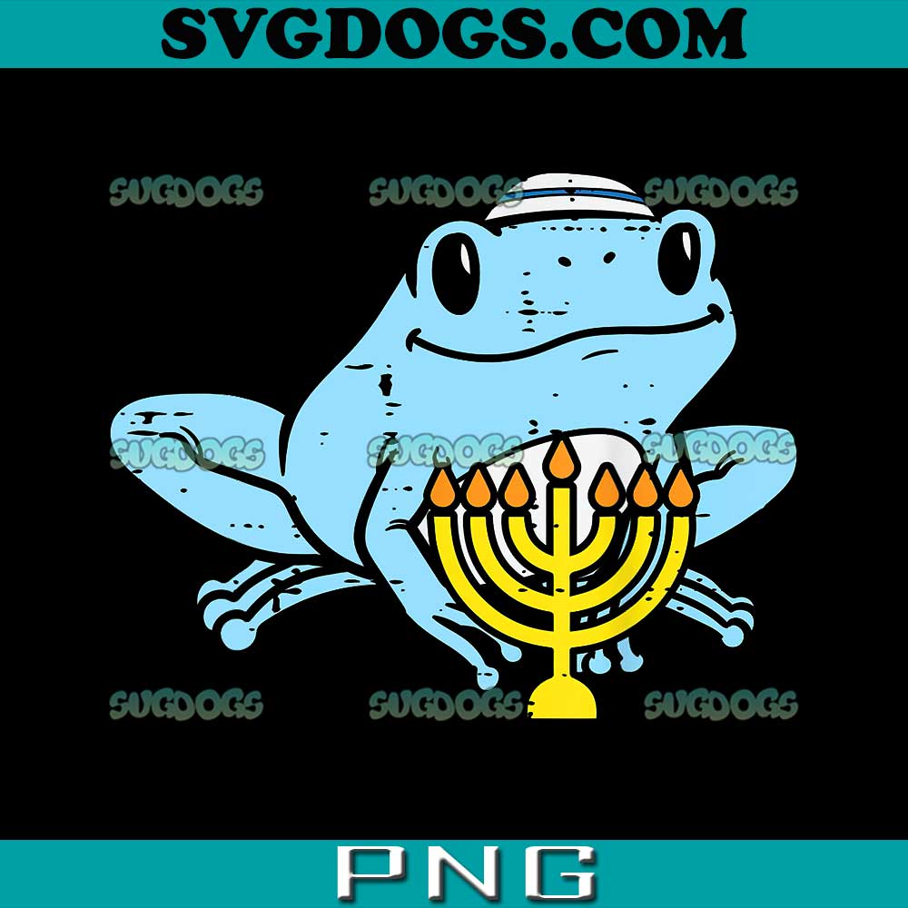 Jewish Frog PNG, Animal Hanukkah PNG, Chanukah PNG