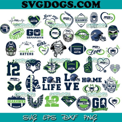 Seattle Seahawks Bundle SVG PNG, NFL Seattle Seahawks SVG, Seahawks Logo SVG PNG EPS DXF