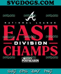 Atlanta Braves 2023 National League East Division Champs SVG, MLB Sport SVG PNG EPS DXF