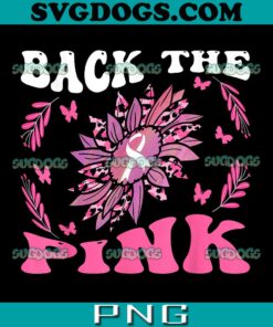 Back The Pink Ribbon PNG, Breast Cancer Awareness PNG, Flower Breast Cancer PNG