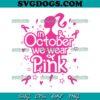 Minnie Mause Breast Cancer SVG, Pink Ribbon SVG, Breast Cancer SVG, Awareness SVG PNG EPS DXF