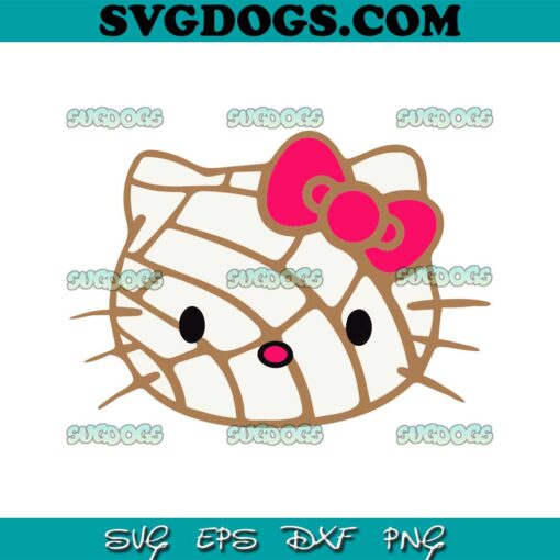 Concha Hello Kitty SVG, Concha Kawaii Kitty SVG, Hello Kitty SVG PNG EPS DXF