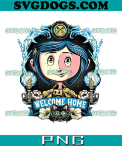 Coraline Welcome Home PNG, Coraline Face PNG, Coraline Christmas PNG