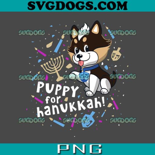 Disney Puppy for Hanukkah PNG, Happy Hanukkah PNG, Dog Hanukkah PNG