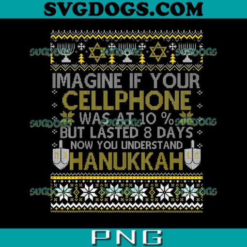 Funny Hanukkah PNG, Chanukah Cellphone Menorah PNG, Happy Hanukkah PNG
