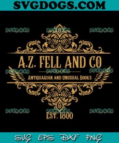 Good Omens Antiquarian And Unusual Books SVG, Trending SVG PNG EPS DXF