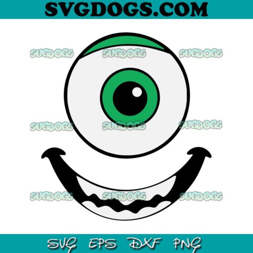 Green Eye Monster SVG PNG, Green Face Expression Halloween SVG, Green Monster Emoji SVG PNG EPS DXF