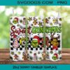 Inflated 3D Grinch Christmas 20oz Skinny Tumbler PNG, Grinch Welcome To Who Ville Christmas Tumbler Sublimation Design PNG Download