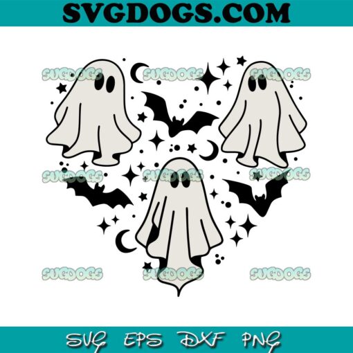 Halloween Ghost Spooky Season SVG PNG, Halloween SVG PNG EPS DXF