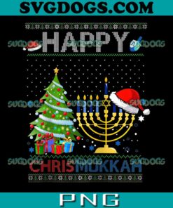 Happy Chrismukkah PNG, Christmas Hanukkah PNG, Chanukah 2022 Raglan Baseball PNG