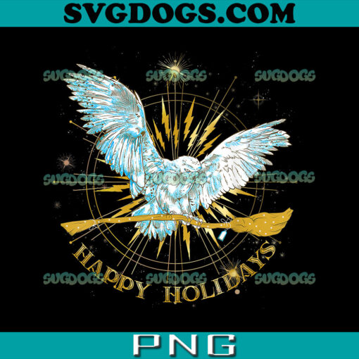 Hedwig Happy Holidays PNG, Harry Potter Christmas PNG, Harry Potter Hedwig PNG