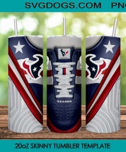 Houston Texans Shoes 20oz Skinny Tumbler PNG, Houston Texans Tumbler Sublimation Design PNG Download