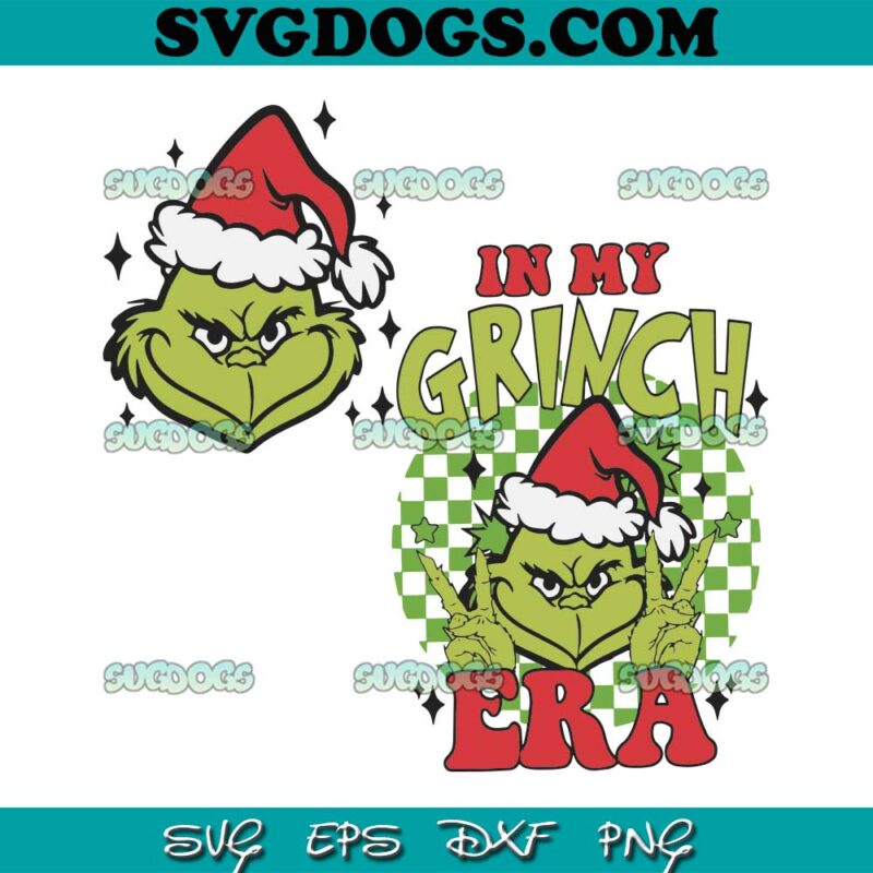 In My Grinch Era Cosplay Santa SVG #1