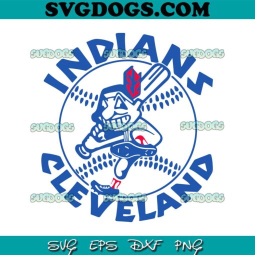 Indians Cleveland Guardians SVG, Indians And Chief WaHoo Baseball SVG PNG EPS DXF