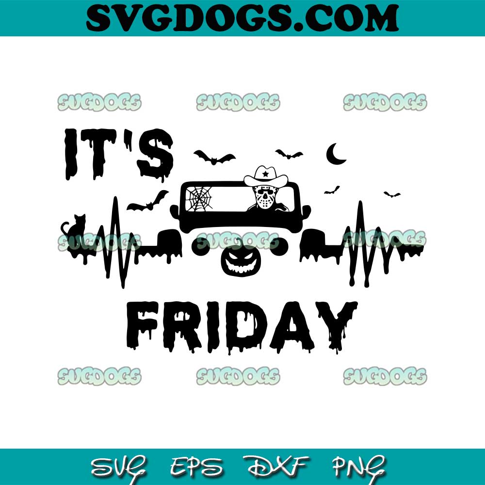 It's Friday Offroad SVG, Halloween 4x4 SVG, Pumpkin Offroad SVG PNG EPS DXF