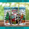 Merry Stitchmas 20oz Skinny Tumbler PNG, Stitch Merry Christmas Tumbler Sublimation Design PNG Download