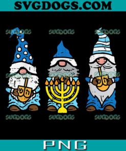 Jewish Gnomes Menorah Hanukkah PNG, Gnomes Hanukkah PNG, Happy Hanukkah PNG