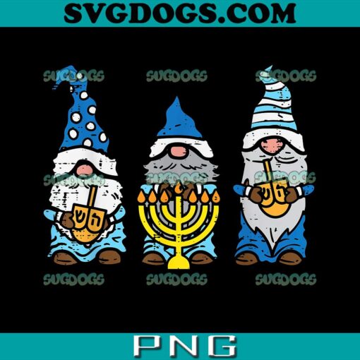 Jewish Gnomes Menorah Hanukkah PNG, Gnomes Hanukkah PNG, Happy Hanukkah PNG