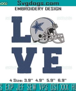 Love Cowboys Embroidery, Dallas Cowboys Sport Embroidery