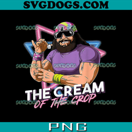 Macho Man The Cream Of The Crop PNG, Funny Randy Savage Macho Man PNG, Macho Wrestling Ugly Christmas Sweater PNG