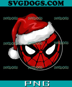 Marvel Christmas PNG, Spider Man Santa Hat PNG