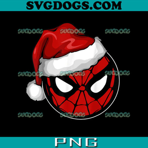 Marvel Christmas PNG, Spider Man Santa Hat PNG