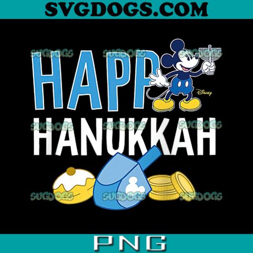 Mickey Happy Hanukkah Raglan Baseball PNG, Disney Hanukkah PNG, Happy Hanukkah PNG