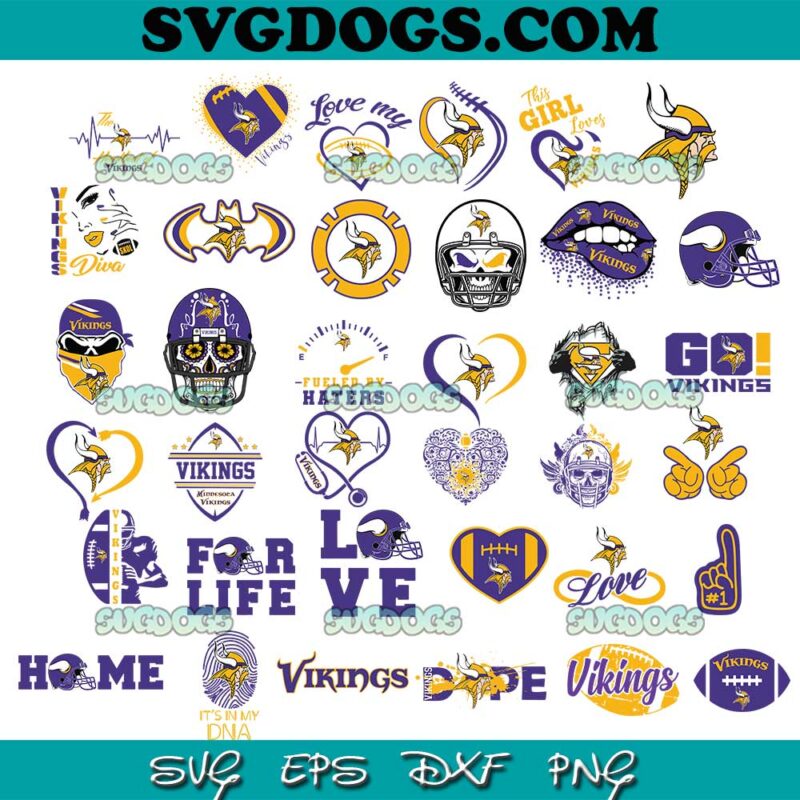 Minnesota Vikings Bundle Svg Png Nfl Minnesota Vikings Svg