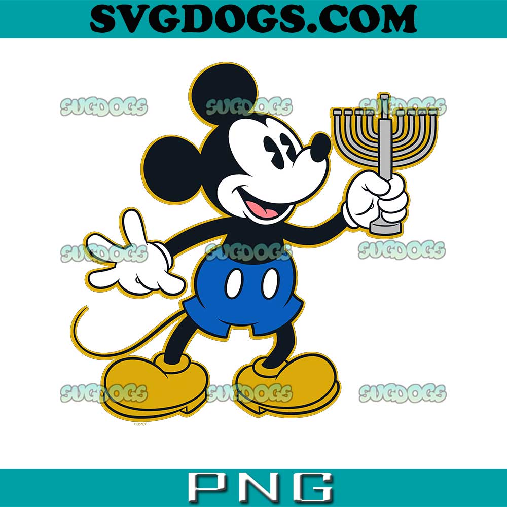 Minnie And Duck Happy Hanukkah PNG, Disney Happy Hanukkah PNG, Mouse Hanukkah PNG
