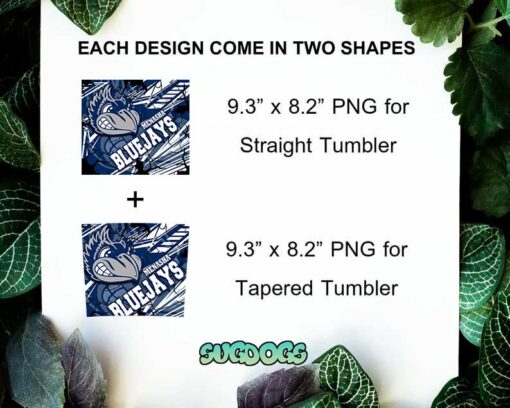 Menasha Blue Jays 20oz Skinny Tumbler Template PNG, Toronto Blue Jays Tumbler Sublimation Design PNG Download