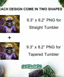 Minnesota Vikings Skull 20oz Skinny Tumbler PNG, Vikings Tumbler Sublimation Design PNG Download 1