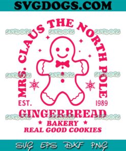 Mrs Claus Gingerbread Christmas SVG PNG, Christmas Crew SVG, Gingerbread SVG PNG EPS DXF