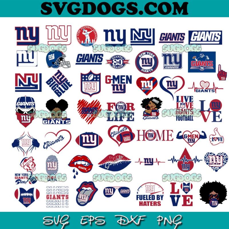 New York Giants Bundle SVG PNG, NFL Football Teams SVG