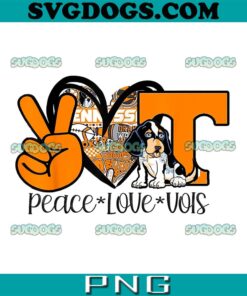 Peace Love Vols PNG, Dog PNG