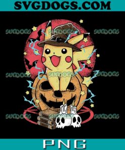 Pikachu witch Craft PNG, Pikachu And Pumpkin Halloween PNG, Pokemon Halloween PNG