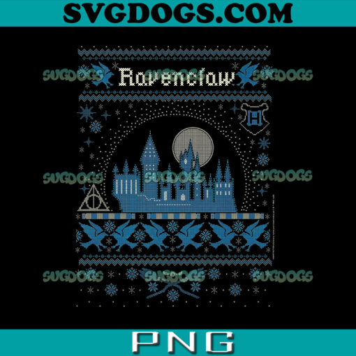 Ravenclaw Christmas PNG, Harry Potter Christmas PNG, Ravenclaw Ugly Christmas PNG