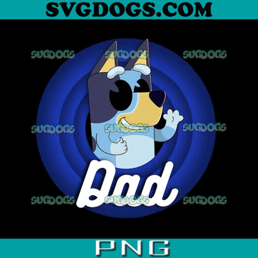 Retro Bluey Dad PNG, Bluey Happy Father’s PNG, Daddy Lovers PNG