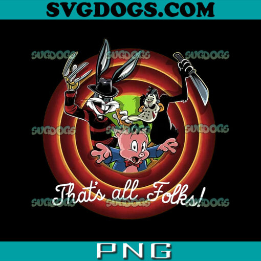 Slasher Tunes PNG, That’s All Folks PNG, Looney Toons Picture Puzzle PNG, Jason Voorhees PNG